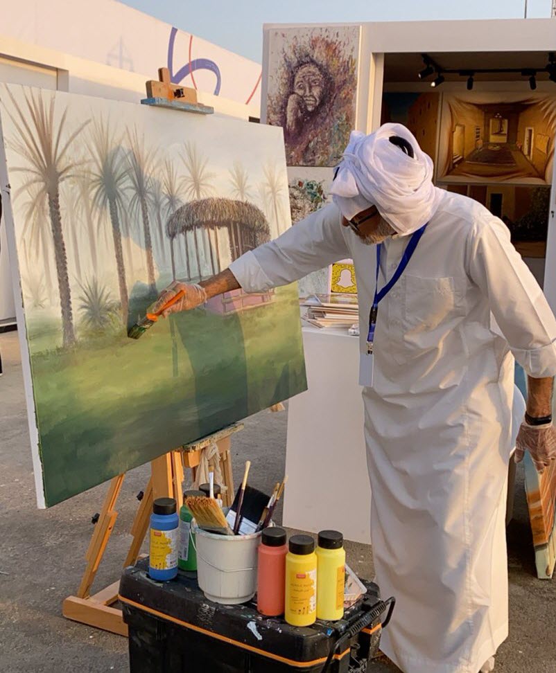 فنان سعودي عشق الفن.. فهجر «الحاسب الآلي»